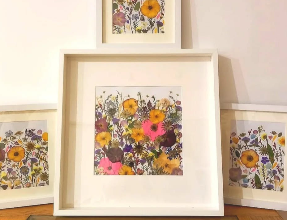 Pressed Blathanna by Bride Bridal Bouquet Preservation Art Kerry Ireland